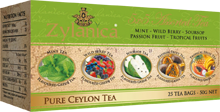 Zylanica Пять вкусов зелений чай 25 пакетиков (5х5 по 2г)